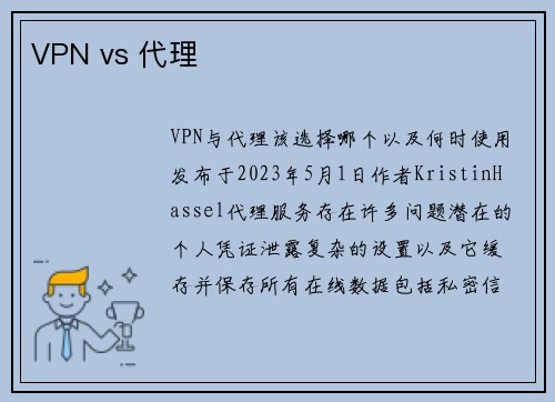 VPN vs 代理 